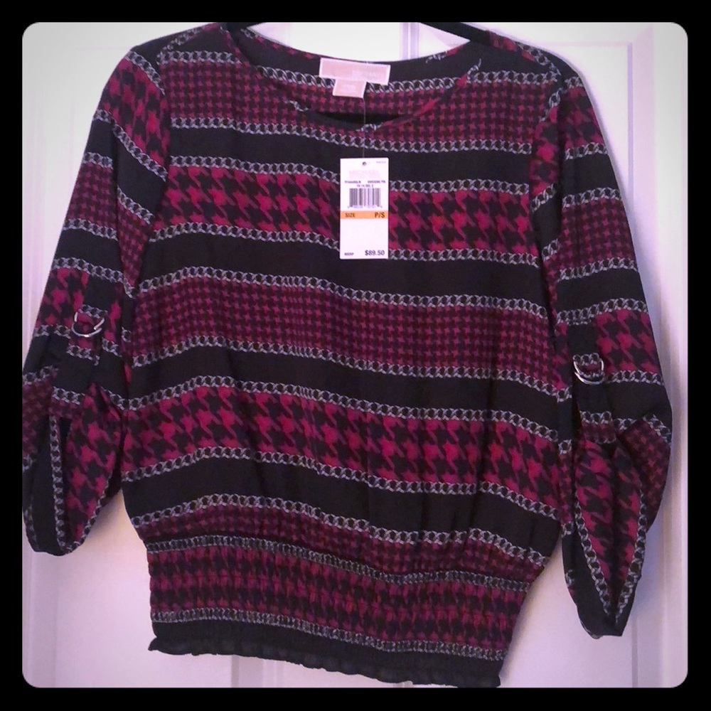Beautiful pink and black Michael Kors top
